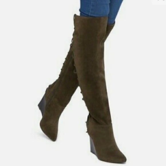 Women's Corset Wedge Heels - Picture 3 of 5